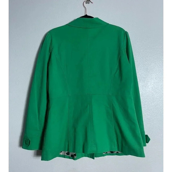 Sandro Sportswear Womens Double Breasted Long Sleeve Collared Blazer Green Sz M - Picture 2 of 8